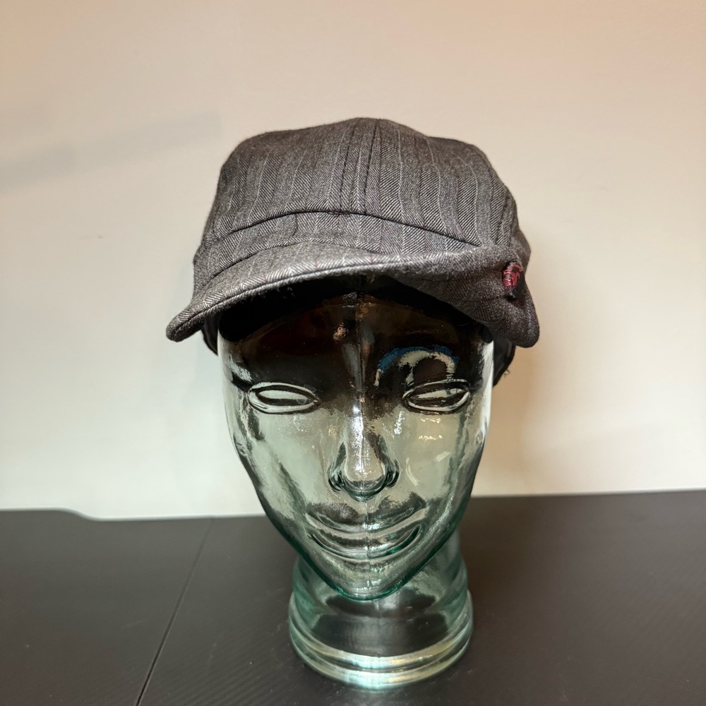 Goorin Bros Men's Gray Pinstripe Cap Sz M - Picture 3 of 10